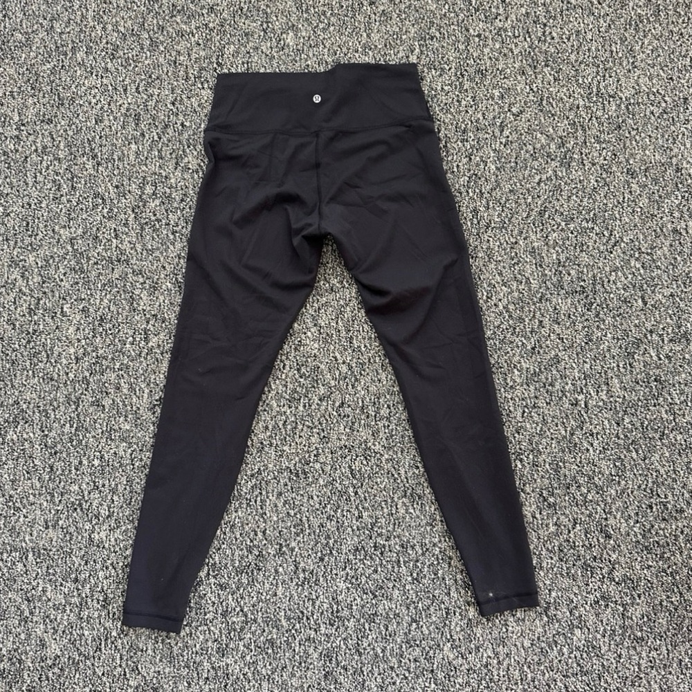 Black Lululemon Align Leggings, size 12